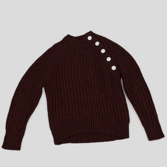 NWT Zadig&Voltaire Burgundy Coleen Sweater - Picture 1 of 5
